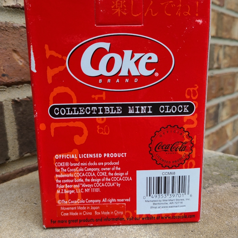 Coca Cola Mini Clock - Picture 4 of 7